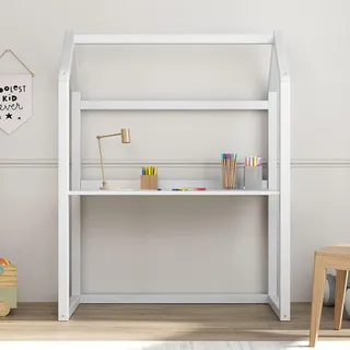 Idimex Kinderschreibtisch Tina , Weiß , Holz , Kiefer , Mode , 101x130x49 cm , FSC Mix , Babymöbel & Kindermöbel, Kinderzimmer & Jugendzimmer, Kinderschreibtische