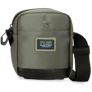 Pepe Jeans Leighton Gepäcktasche für Herren, grün, Talla única, Kleine Umhängetasche