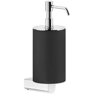 Gessi Rilievo, Seifenspender zur Wandmontage, Becher schwarz matt, 59514149, Farbe: Finox Optik