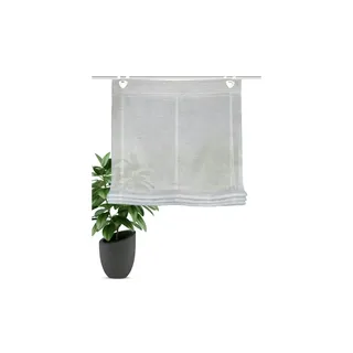 Heine HOME Wohnideen Raffrollo ¦ grau ¦ Synthetische Materialien ¦ Maße cm, B: 95 H: 130