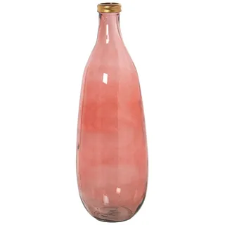 Alexandra House Living Bodenvase in Roségold, Glas, 25 x 25 x 68 cm