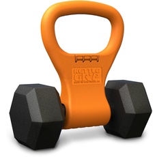 Kettle Gryp-Hantelgriff für Kettlebell, Kurzhantel, Schwunghantel, Kugelhantel | Training für zuhause und im Studio | Leicht, ergonomisch, für 2 Hände | Fitness Zubehör, Trainingsgerät Made in USA