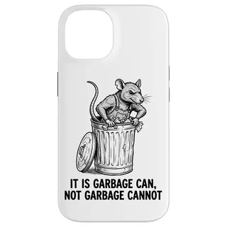 Hülle für iPhone 14 Lustiger Retro-Abfalleimer für Ratten, kein Müll, kein Straßenüberlebender