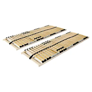 2 x Lattenrost ohne Matratze 70 x 200 cm für Schlafzimmer, Hotel, Schlafzimmer