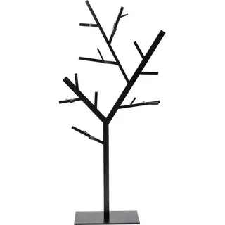 Kare Design Garderobenständer Technical Tree, Schwarz, Modern, Kleiderständer für Garderobe, Flur, Metall 201x91x30 cm