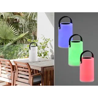 Trio Outdoor Tischleuchte LED Solar & USB Weiß