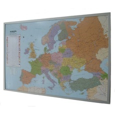 Politische Europakarte auf Kork-Pinnwand, deutsch, 90x60cm