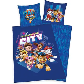 Paw Patrol City Bettwäsche Set 2 tlg.135 x 200 cm 80 x 80 cm