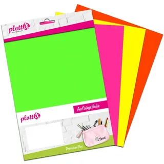 plottiX PremiumFlex Neon Bundle 20cm x 30cm 4 Folien)