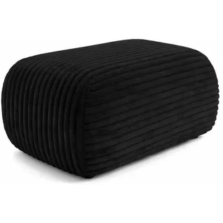 Kaiser Möbel Hocker Sitzpouf Für Wohnzimmer, Cordstoff Tilia, Schwarz, Bis , Holz , 64x40x40 cm , Wohnzimmer, Sessel, Hocker & Hockerbänke, Poufs