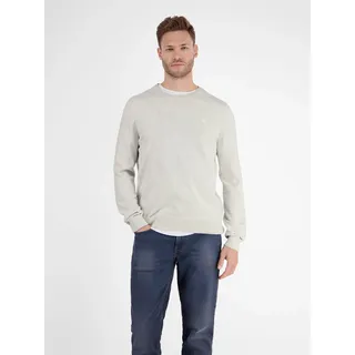 Lerros Strickpullover »LERROS Lässiger Flachstrickpullover« Lerros FOG WHITE MELAN S