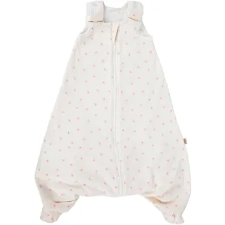 ERGObaby Ganzjahres Baby-Schlafsack mit Füßen Gurtschlitz 6-18 Monate Baumwolle TOG 1 Sommer Winter, On The Move Daisies, Small Single, SLBMDDSY1