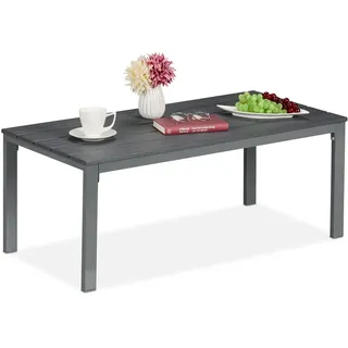 Relaxdays Gartentisch 48 x 98 x 39 cm Grau