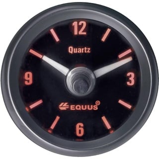 EQUUS 656789 Kfz Einbauinstrument Quarz-Uhr analog 4 LEDs Blau, Grün, Gelb, Rot 52mm