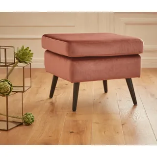 Home Affaire Hocker »Salla« Bezug auch in Luxus-Microfaser in Teddyfelloptik, orange