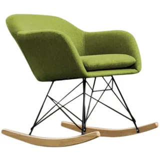 KAWOLA Schaukelsessel Stella Polyester 62 x 73 x 75 cm Grün