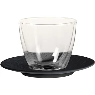 Villeroy & Boch Latte-Macchiato-Glas 0,25 l Schwarz 2 St.