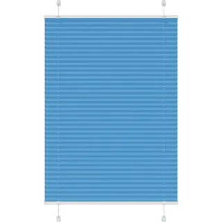 Plissee Blau 85x100 cm Stoffbreite 84,4 cm Polyester - Blau