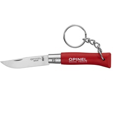 Opinel Schlüsselanhänger, Stahl 12C27, Rostfrei, Toer Holzgriff Mini-Messer