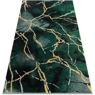 RugsX Emerald Teppich 200 x 290 cm Flaschengrün/Gold