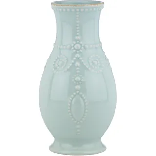 Lenox French Perle Ice Blue 8" Fluted Vase - 869509