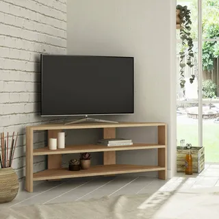 Dmora Alfa TV-Lowboard 114x36x45 cm Braun Holz