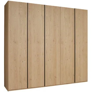 hülsta Drehtürenschrank , Eichefarben , Holzwerkstoff, Holz , Balkeneiche , furniert , 6 Fächer , 249.6x229.4x59.5 cm , Beimöbel erhältlich, umfangreiches Zubehör erhältlich, in verschiedenen Größen erhältlich, individuell planbar , Schlafzimmer, Komplette Schlafzimmer und Serien, Schlafzimmerserien