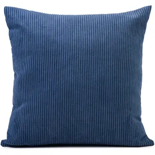 Gözze Capri Cord Dekokissen 40 x 40 cm Blau