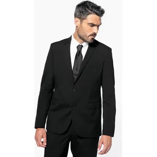 Herren Business Sakko mit 2 Knöpfen aus Polyester-Viskose-Elasthan und Taftfutter