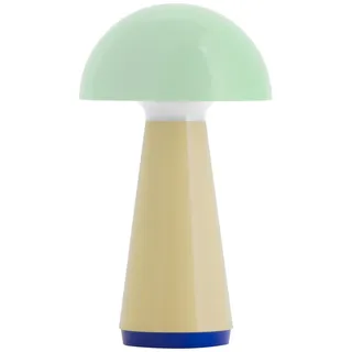 REMEMBER Tischleuchte Bob mint, H 28 cm, Ø 16 cm, Kunststoff – Moderne LED Tischlampe für Wohnraum, Schreibtisch oder Nachttisch, dekorative Design Leuchte