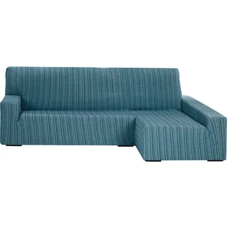 Martina Home Sofahusse elastisch Chaise Longue rechter Arm 32x42x17 cm blau
