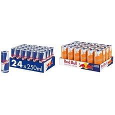 Set: Red Bull Energy Drink - 24er Palette Dosen Getränke, EINWEG (24 x 250 ml) + Red Bull Energy Drink Apricot Edition - 24er Palette Dosen, EINWEG (24 x 250 ml)