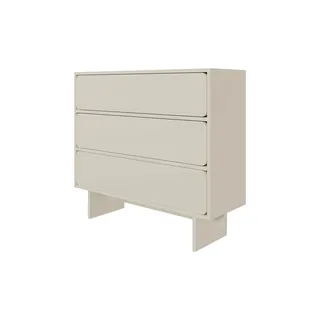 Selsey Kommode mit 3 Schubladen 101 cm Graubeige