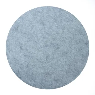 HomeProtect® | Schmutzfangmatte - Türmatte SUPERDÜNN 2 mm, Selbstklebende Fußmatte, Schuhmatte, Fußabstreifer, Türvorleger, Sauberlaufmatte, rutschsicher - waschbar - grau (79 cm rund)
