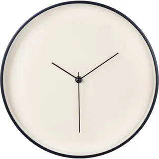 SensaHome Wanduhr London – Runde Uhr im minimalistischen Design – nordischer Stil – Ø30 cm – Beige - Beige