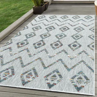 Outdoor Teppich die Küche Balkon Terrasse Garten Picknick Größe: 240 x 340 cm , Farbe : Multicolor-2 - Bunt