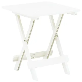 vidaXL Gartentisch Klappbar 45 x 43 x 50 cm Weiß