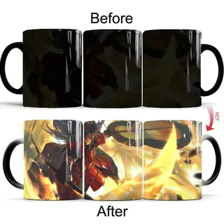 Anime NARUTO Thermoeffekt Tasse Ceramic Kaffee Tee Milch Becher Magische Mug - Madara Uchiha