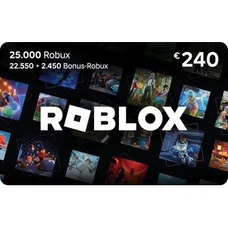 Digitale Roblox-Geschenkkarte – 25.000 Robux [enthält exklusiven virtuellen Artikel] [Online-Spielcode]