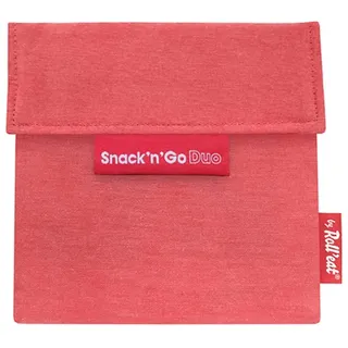 Roll'eat ® | Wiederverwendbarer Sandwichhalter, umweltfreundlich, BPA-frei, Sandwichhalter, Dinosaur- Snack'n'Go Duo Animals