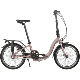 U.GO Unisex-Adult Now U•GO i3 Folding Bike 20", Low Entry Klappräder, Brown, Uni