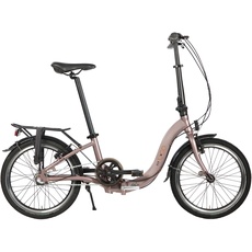 U.GO Unisex-Adult Now U•GO i3 Folding Bike 20", Low Entry Klappräder, Brown, Uni