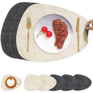 Chitomars Tischsets Leder und Untersetzer, Platzset Rund doppelseitig