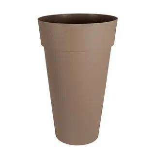 EDA - Blumentopf, hoch, XXL, Toskana, Ø 48 cm, Volumen 90 l, Ø 48 x H.80 cm, Taupe