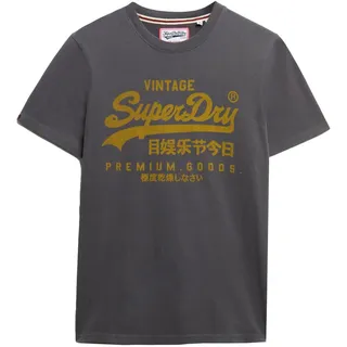 Superdry Herren. T-shirt Klassisch T Vintage grau (M), Lässig, Baumwolle, Kurzarm