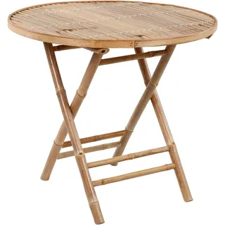 vidaXL 5-tlg. Garten-Essgruppe mit Kissen Klappbar Bambus - Taupe