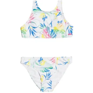 Roxy Good Romantic Crop Bikini - Bright White S Surf Trippin - 12 Jahre