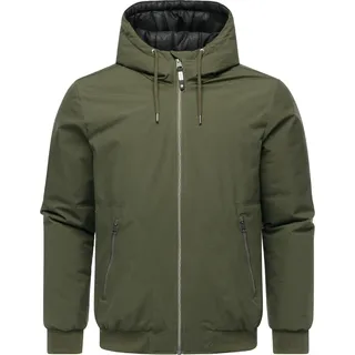 Winterjacke RAGWEAR "Winterjacke Stuartt YOUMODO", Herren, Gr. M, grün (schwarz olive), Obermaterial: 100% Polyester PES.  Obermaterial: Futter: 100% Polyester PES. 100% Polyester PES., Jacken Winterjacke