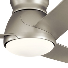 Bild von LED-Deckenventilator Eris, IP44, nickel gebürstet