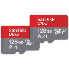 Bild Ultra microSD + SD-Adapter UHS-I U1 A1 140 MB/s 128 GB 2er Set